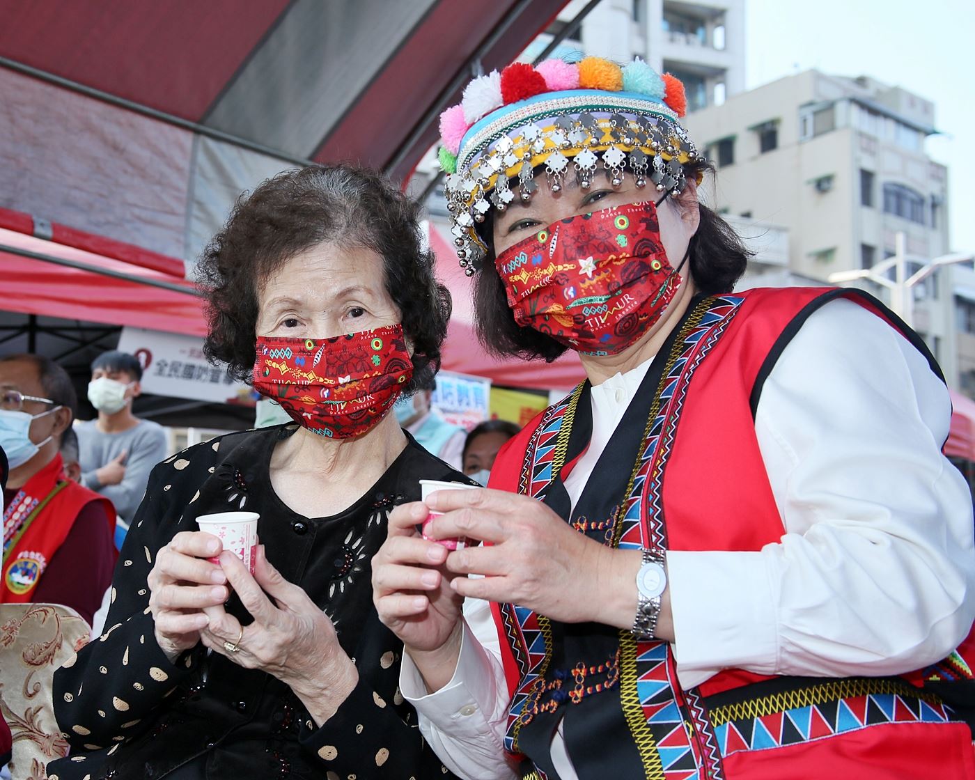 優格哇舒嘉義市都市原住民聯合豐年祭 鄒族傳統甩風笛祈福