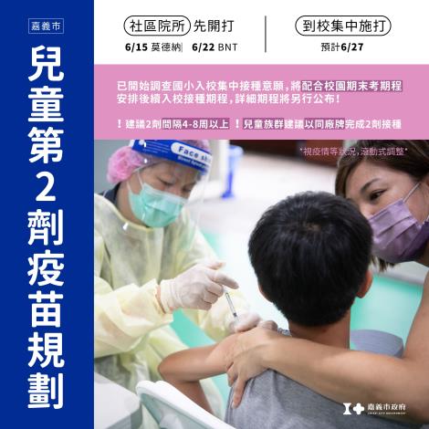 兒童第二劑 入校