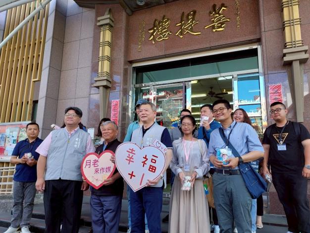 0 林瑞彥副市長與九華山地藏庵董事長黃俊森共同祝福大家能藉活動覓得良緣