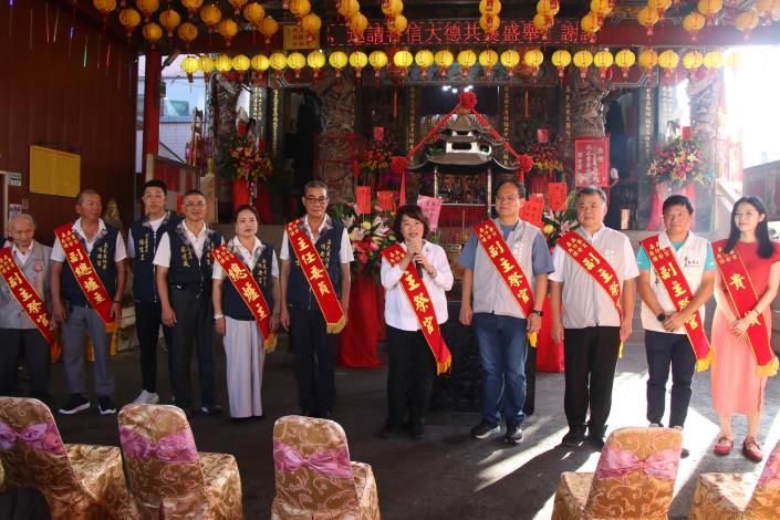 市長黃敏惠致詞恭祝嘉邑角仔寮頂安宮觀音佛祖佛誕 (2).JPG