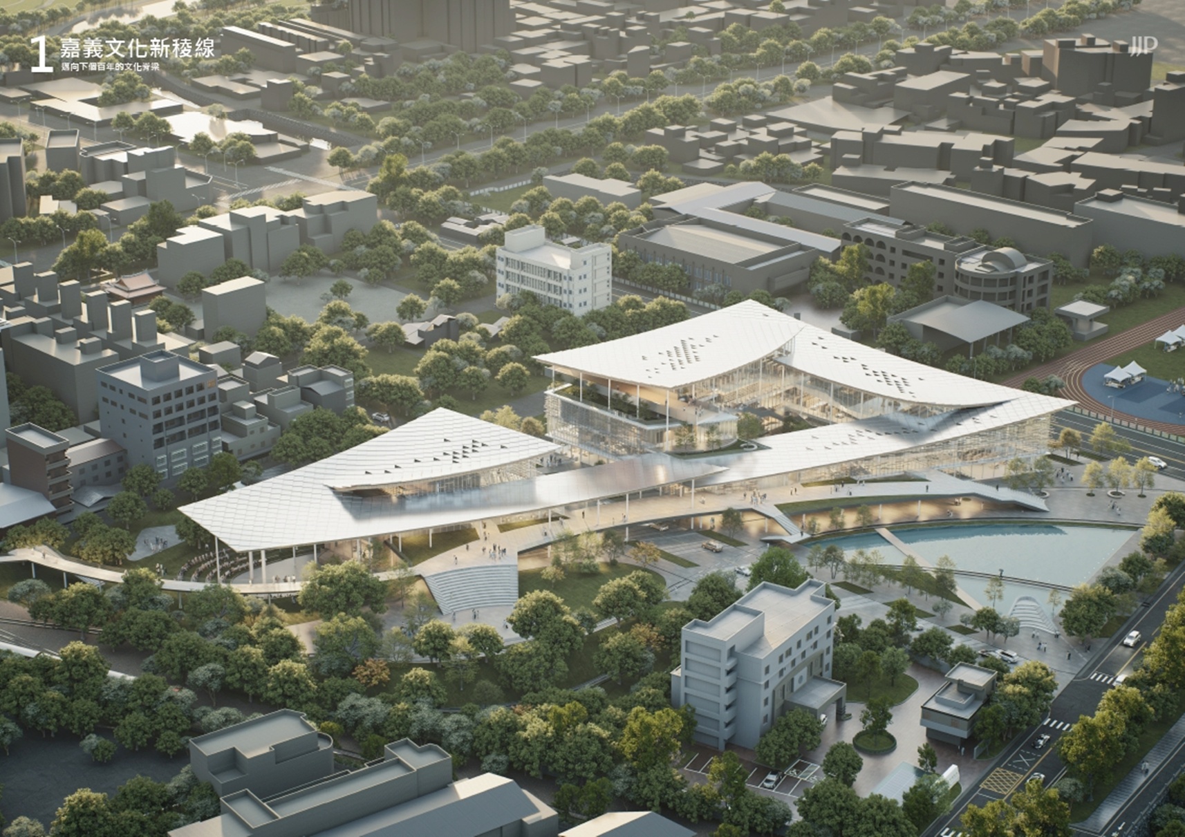 0_嘉義文化新稜線模擬圖(潘冀聯合建築師事務所提供)