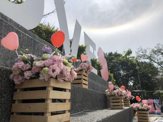 0文化公園情人節限定花門 (2)