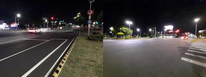 0世賢路與博愛路口_左施工前 右施工後