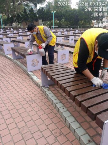 0_消毒公園座椅
