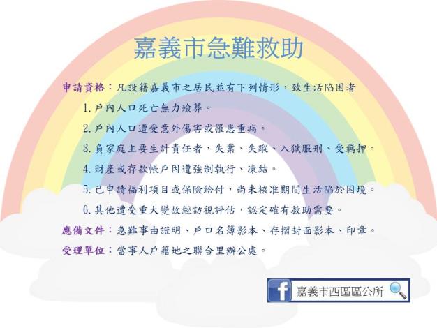 0911嘉義市急難救助