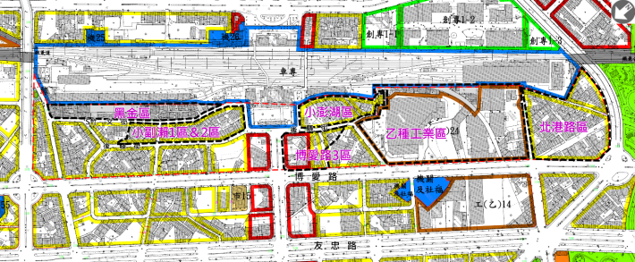 座談會分區示意圖