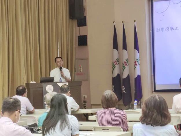3.嘉義地檢姜智仁主任檢察官授課提升政風人員針對妨害選舉案件態樣之認識