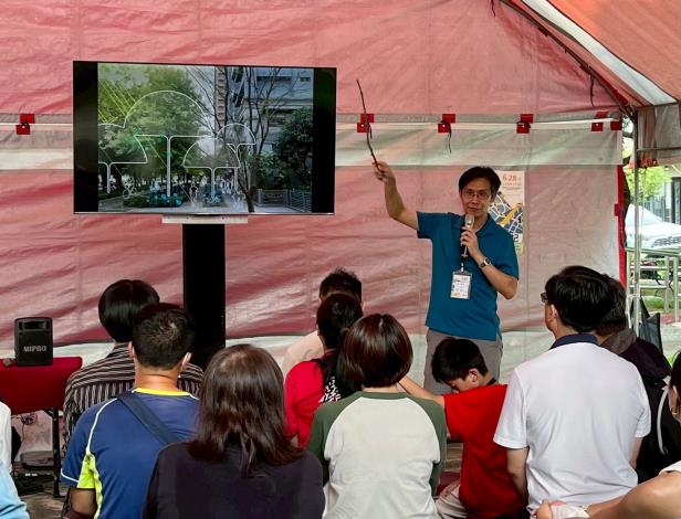 林子平教授說明林蔭道、公園道效益