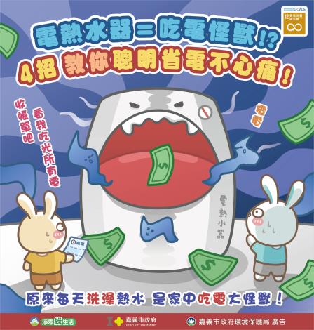 202501210-嘉義市-環保局-11月-電熱水器＝吃電怪獸-綠能節電類第26則(臉書第34則_新聞稿第7則