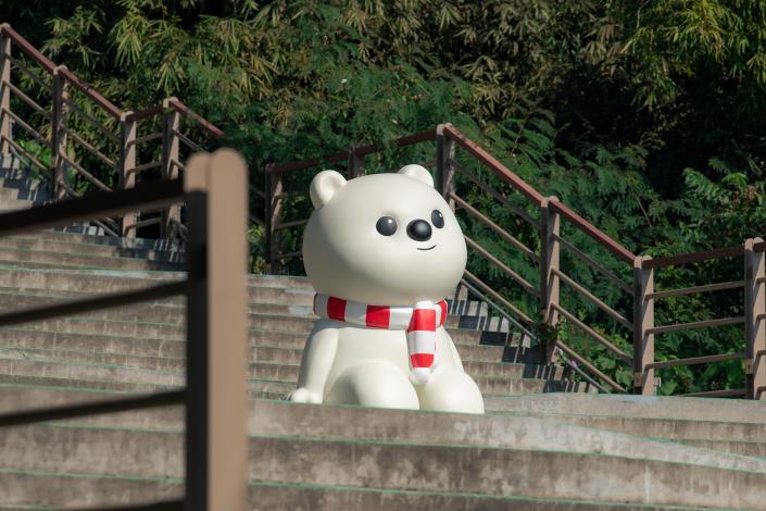 0_嘉義市蘭潭好漢坡323階全新亮相 大白熊陪你迎新年慢遊嘉義 (5)