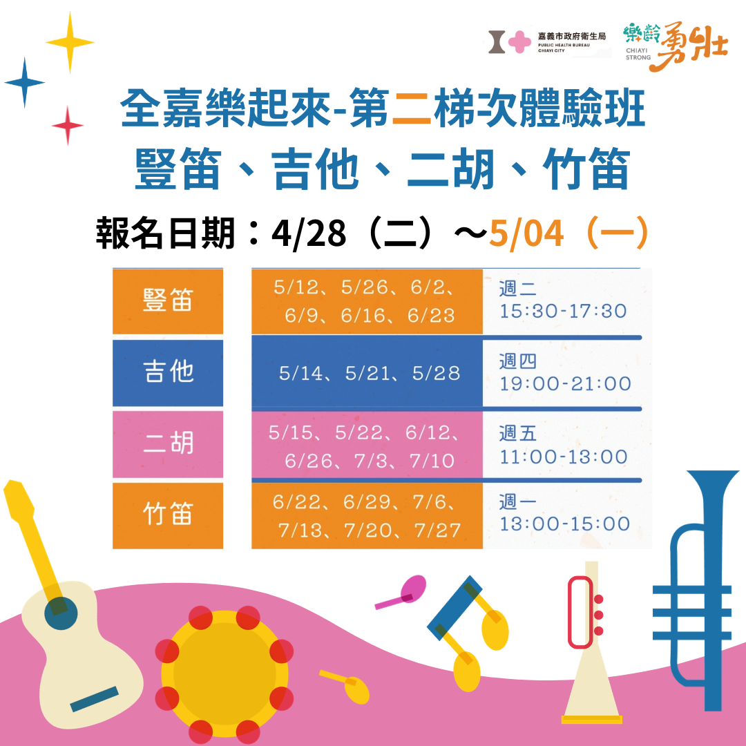 喚醒你的音樂靈魂！全嘉樂起來第二梯次體驗班熱烈招募中