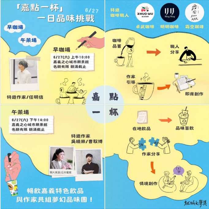 2026桃城文學推廣活動_「嘉點一杯」一日品味挑戰