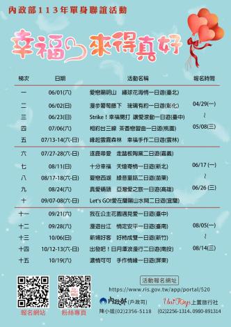 各梯次期程海報