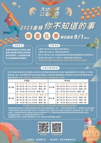 金峰「你不知道的事」繪畫比賽電子海報