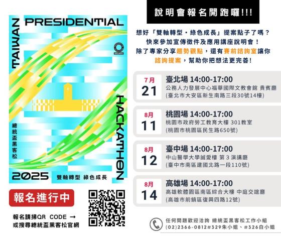 「2025總統盃黑客松」競賽