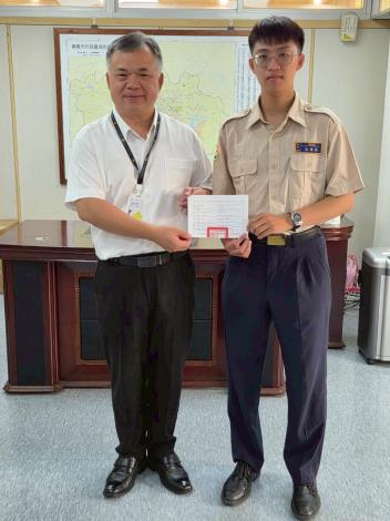 1替代役男高傳淵退伍