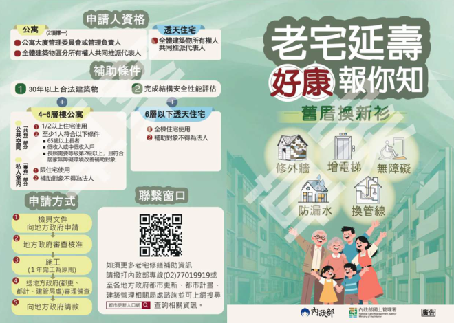 嘉義市老宅修繕有補助  待內政部「老宅延壽機能復新計畫」公告實施