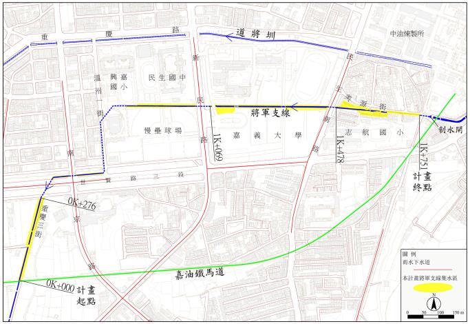 計畫範圍集水區示意圖