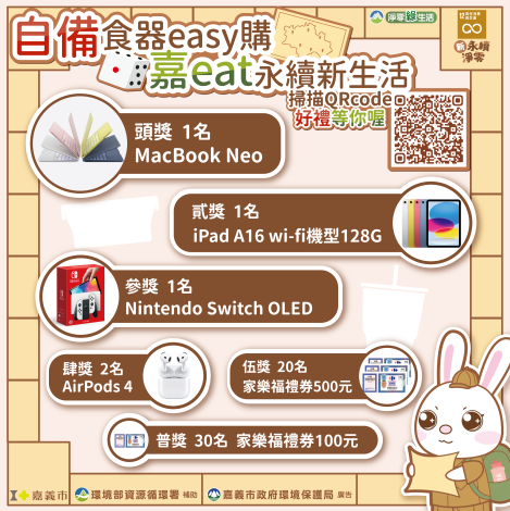 自備食器easy購獎品