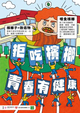 拒吃檳榔，青春有健康海報