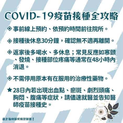 接種注意事項