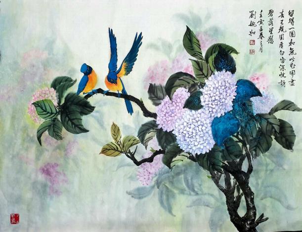 花鳥傳情-劉婉如彩墨創作展系列照片9