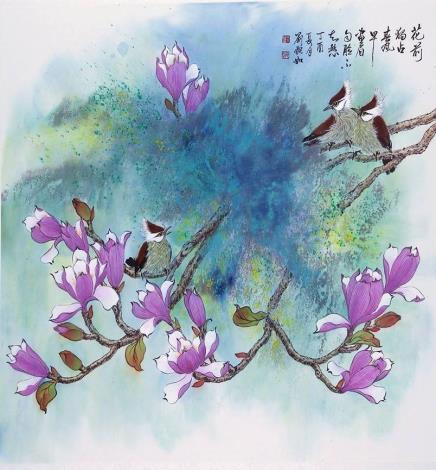 花鳥傳情-劉婉如彩墨創作展系列照片3