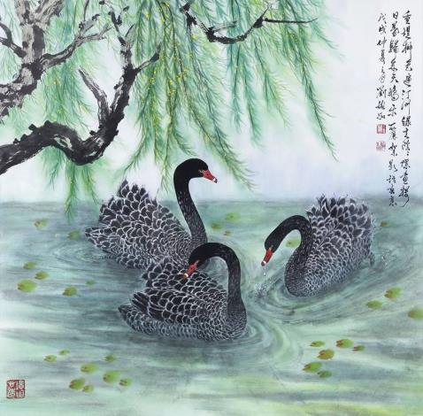 花鳥傳情-劉婉如彩墨創作展系列照片5