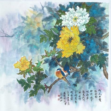 花鳥傳情-劉婉如彩墨創作展系列照片7