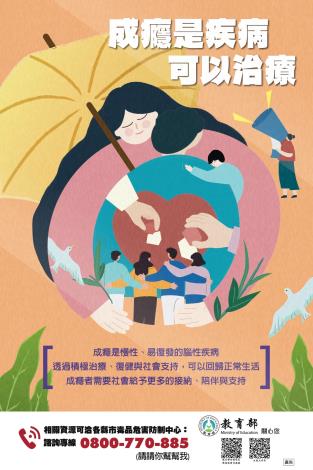 成癮是疾病，可以治療。