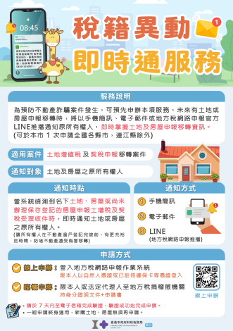 稅籍異動即時通DM