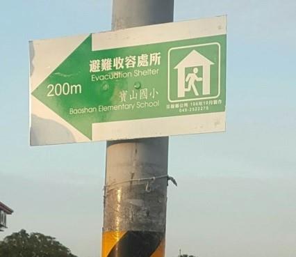 Shelter location sign (model1)